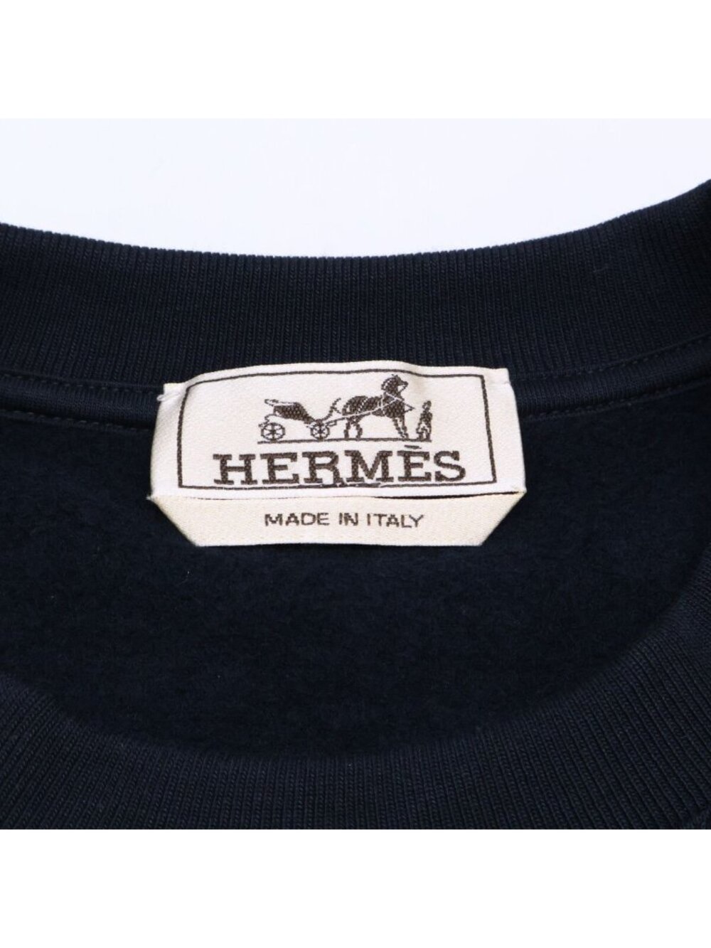 Hermes Ex Libris Crew Neck Fleece Lined Sweatshirt - Picture 4 of 9
